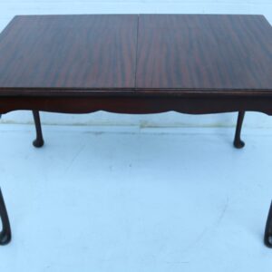 Mesa de comedor de caoba vintage inglesa